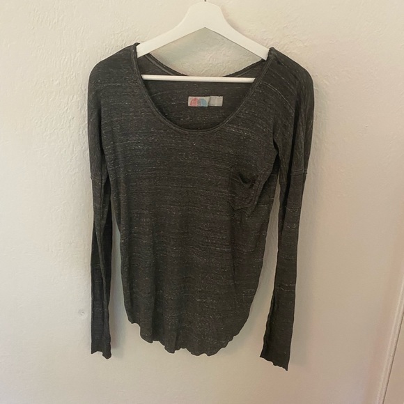 Free people beach grey top - Picture 2 of 4